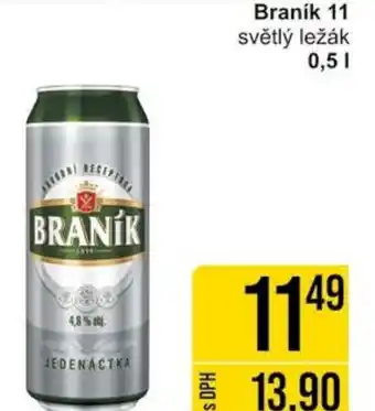 Jip Braník 11 světlý ležák 0,5L nabídka