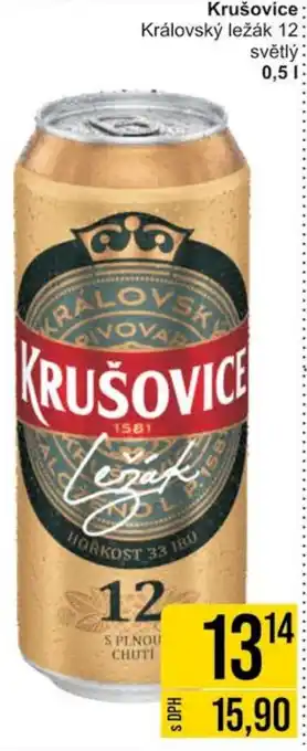 Jip Krušovice Královský ležák 12 světlý: 0,5L nabídka