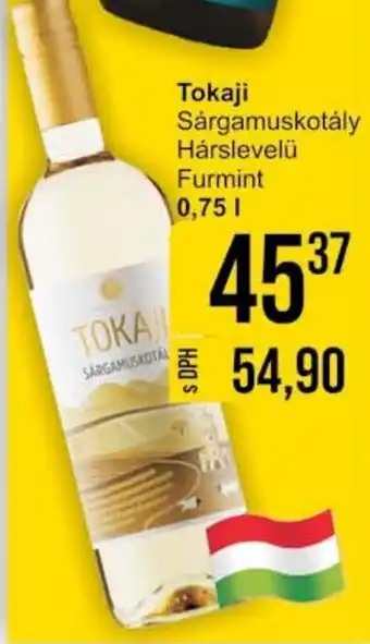 Jip Tokaji Sárgamuskotály Hárslevelü Furmint 0.75L nabídka