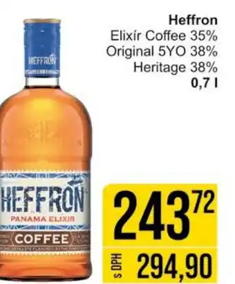 Jip Heffron Elixir Coffee 35% Original 5YO 38% Heritage 38% 0,7L nabídka