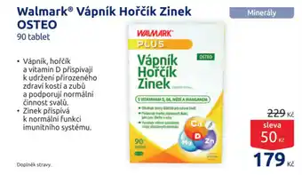 Benu Walmark® Vápník Hořčík Zinek OSTEO nabídka
