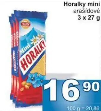 Jip Horalky mini arašídové 3 x 27 g nabídka