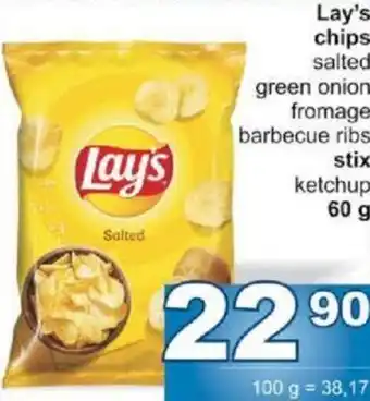 Jip Lay's chips nabídka