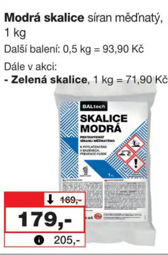 Barvy a laky drogerie Modrá skalice síran měďnatý, 1 kg nabídka
