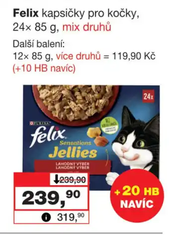 Barvy a laky drogerie Felix kapsičky pro kočky, 24x 85 g nabídka