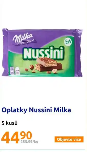 Action Oplatky Nussini Milka nabídka