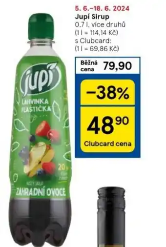Tesco Jupí Sirup nabídka