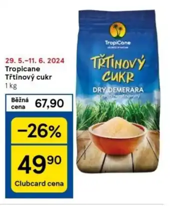 Tesco Tropicane Třtinový cukr 1 kg nabídka