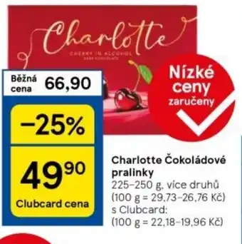 Tesco Charlotte Čokoládové pralinky nabídka