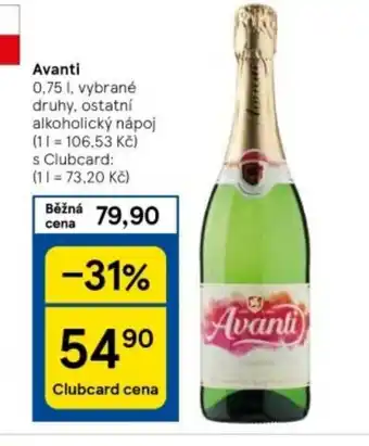 Tesco Avanti nabídka