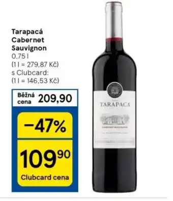 Tesco Tarapacá Cabernet Sauvignon nabídka