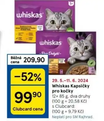 Tesco Whiskas Kapsičky pro kočky nabídka