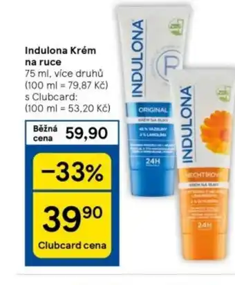 Tesco Indulona Krém na ruce nabídka