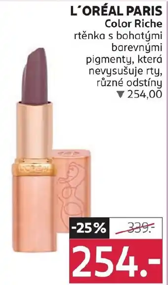 Rossmann L'ORÉAL PARIS Color Riche nabídka