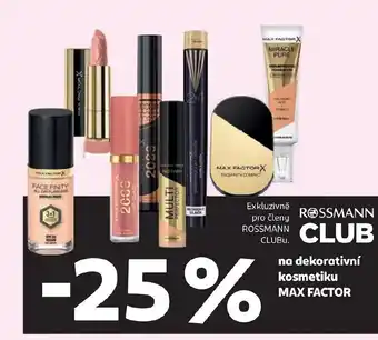 Rossmann Na dekorativní kosmetiku MAX FACTOR nabídka
