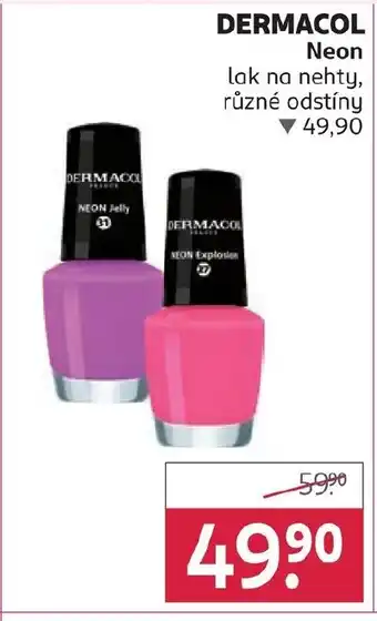 Rossmann DERMACOL Neon lak na nehty nabídka
