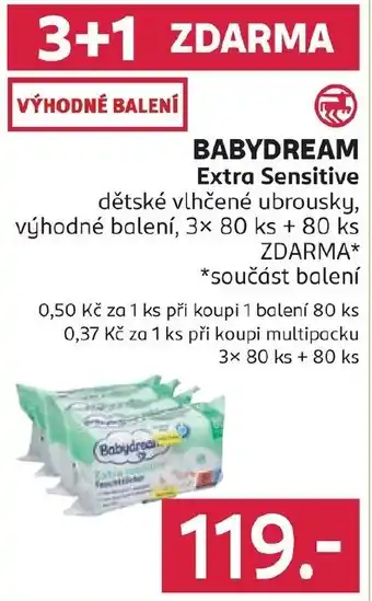 Rossmann BABYDREAM Extra Sensitive nabídka