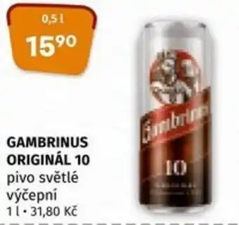 Coop GAMBRINUS ORIGINÁL 10 0.5L nabídka