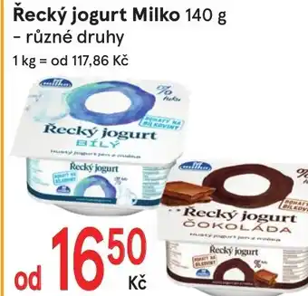 Žabka Řecký jogurt Milko 140 g nabídka