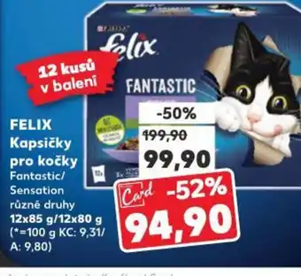 Kaufland FELIX Kapsičky pro kočky nabídka