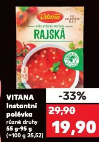 Kaufland VITANA Instantní polévka nabídka