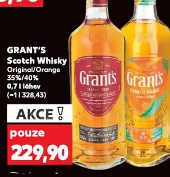 Kaufland GRANT'S Scotch Whisky 0.7L nabídka