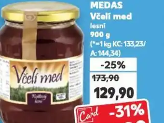 Kaufland MEDAS Včelí med nabídka