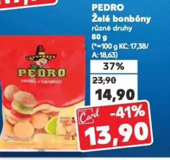 Kaufland PEDRO Želé bonbóny nabídka