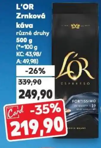 Kaufland L'OR Zrnková Κάνα nabídka