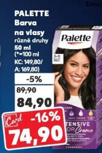 Kaufland PALETTE Barva na vlasy nabídka