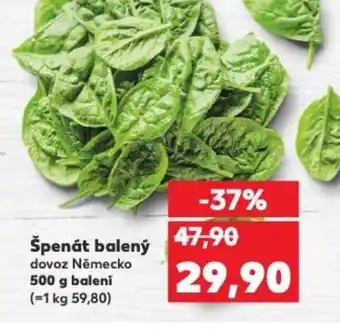 Kaufland Špenát balený nabídka