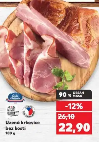 Kaufland Uzená krkovice bez kosti nabídka