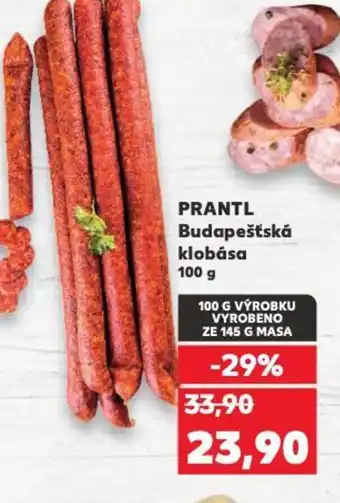 Kaufland PRANTL Budapešťská klobása 100 g nabídka