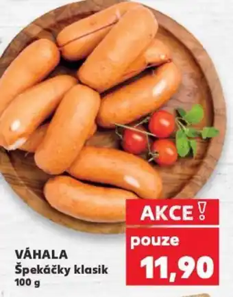 Kaufland VÁHALA Špekáčky klasik 100 g nabídka