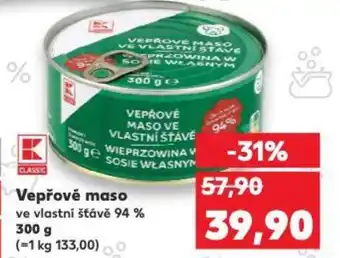 Kaufland Vepřové maso nabídka