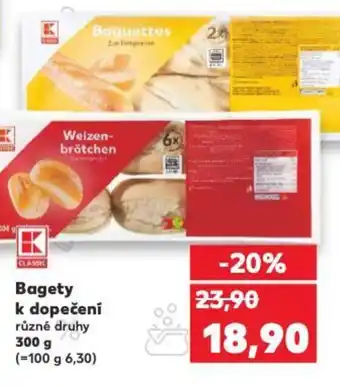 Kaufland Bagety k dopečení nabídka