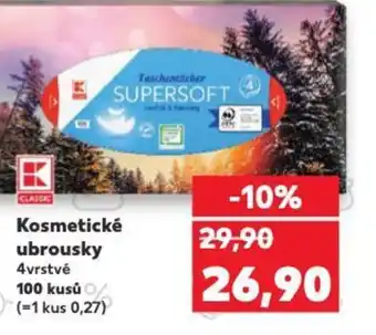 Kaufland Kosmetické ubrousky nabídka