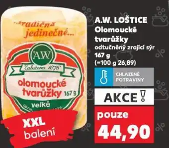 Kaufland A.W.LOŠTICE olomoucké tvarůžky nabídka