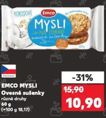 Kaufland EMCO MYSLI Ovesné sušenky nabídka