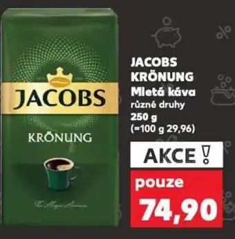 Kaufland JACOBS KRÖNUNG Mletá káva nabídka