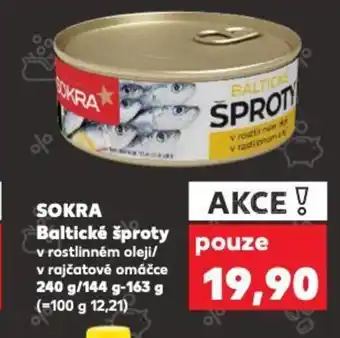 Kaufland SOKRA Baltické šproty nabídka