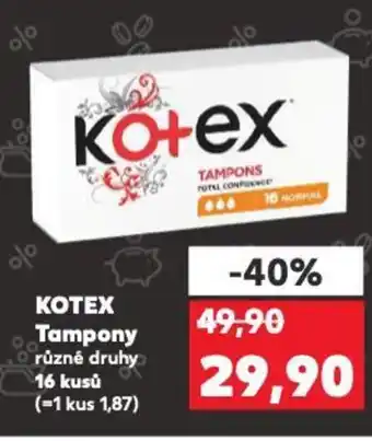 Kaufland KOTEX Tampony nabídka