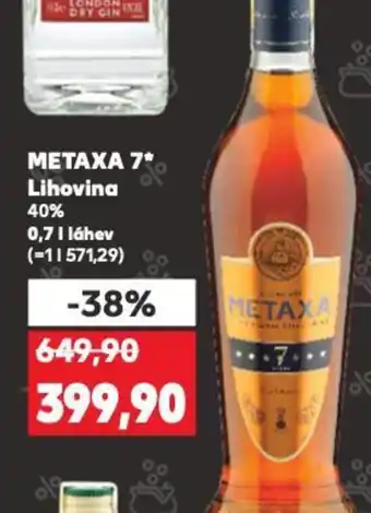Kaufland METAXA 7* Lihovina 0.7L nabídka