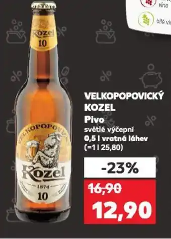 Kaufland VELKOPOPOVICKÝ KOZEL Pivo 0.5L nabídka
