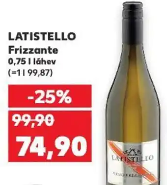 Kaufland LATISTELLO Frizzante 0.75L nabídka
