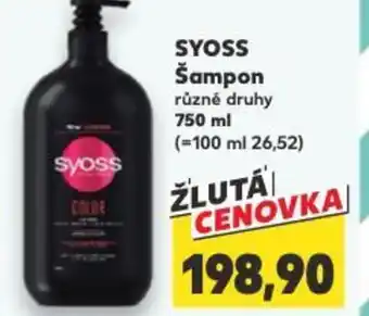 Kaufland SYOSS Šampon nabídka