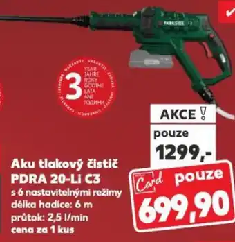 Kaufland Aku tlakový čistič PDRA 20-Li C3 nabídka