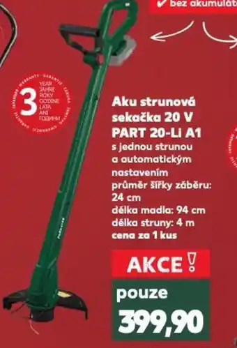 Kaufland Aku strunová sekačka 20 V PART 20-Li A1 nabídka