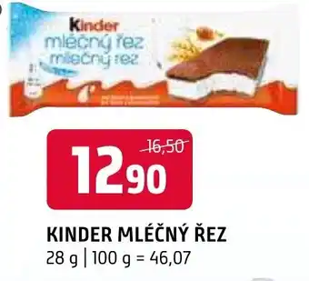 Terno KINDER MLÉČNÝ ŘEZ nabídka