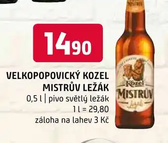 Terno VELKOPOPOVICKÝ KOZEL MISTRŮV LEŽÁK 0,5 L. nabídka